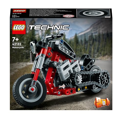 LEGO 42132 Technic Motorcycle to Adventure Bike 2 in 1 Model Building Set, Motorbike Toy, Construction Toys Gift for Boys and Girls, Stocking Filler Idea