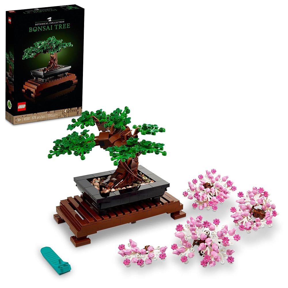 LEGO Bonsai Tree Building Set 10281: Cherry Blossom Adult DIY Kit