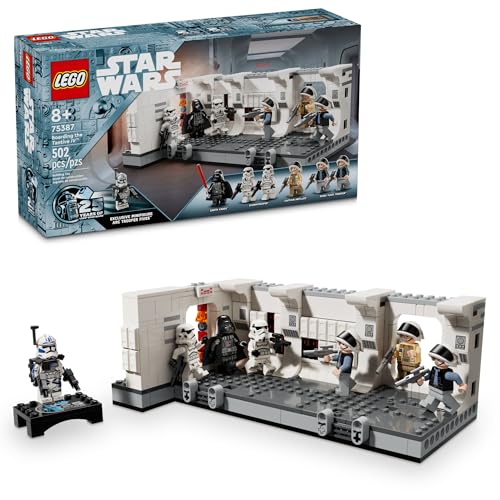 LEGO Star Wars: A New Hope Boarding The Tantive IV Fantasy Toy, Collectible Star Wars Toy with Exclusive 25th Anniversary Minifigure Clone Trooper Fives, Gift Idea for Kids Ages 8 and Up, 75387