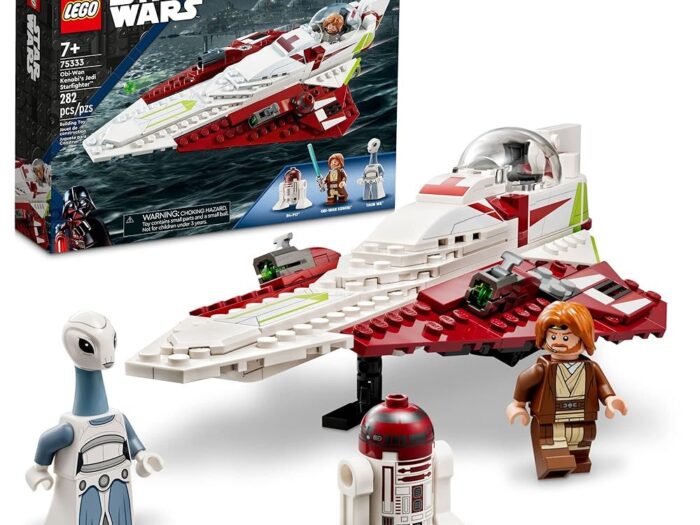 LEGO Star Wars OBI-Wan Kenobi's Jedi Starfighter 75333 Building Toy Set - Features Minifigures, Lightsaber, Clone Starship from Attack of The Clones, Great Gift for Kids, Boys, and Girls Ages 7+