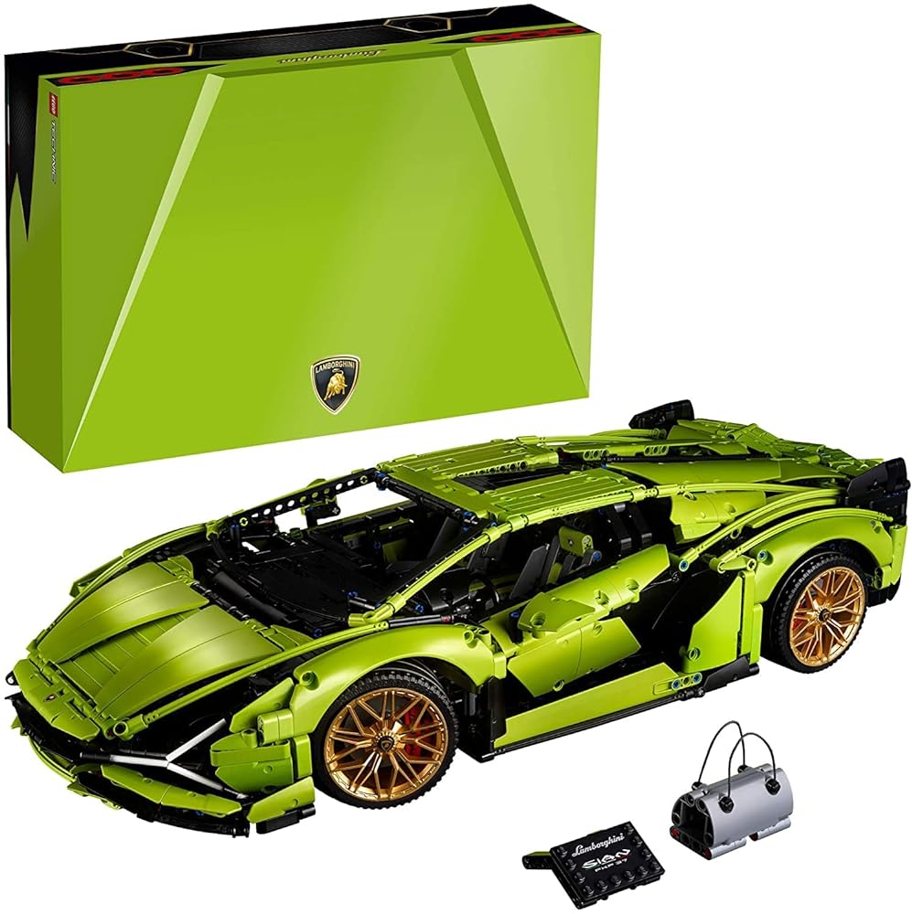 LEGO Technic Lamborghini Sián FKP 37 42115 Building Set - Classic Super Car Model Kit, Exotic Eye-Catching Display, Home or Office Décor, Ideal for Adults or Car Enthusiasts